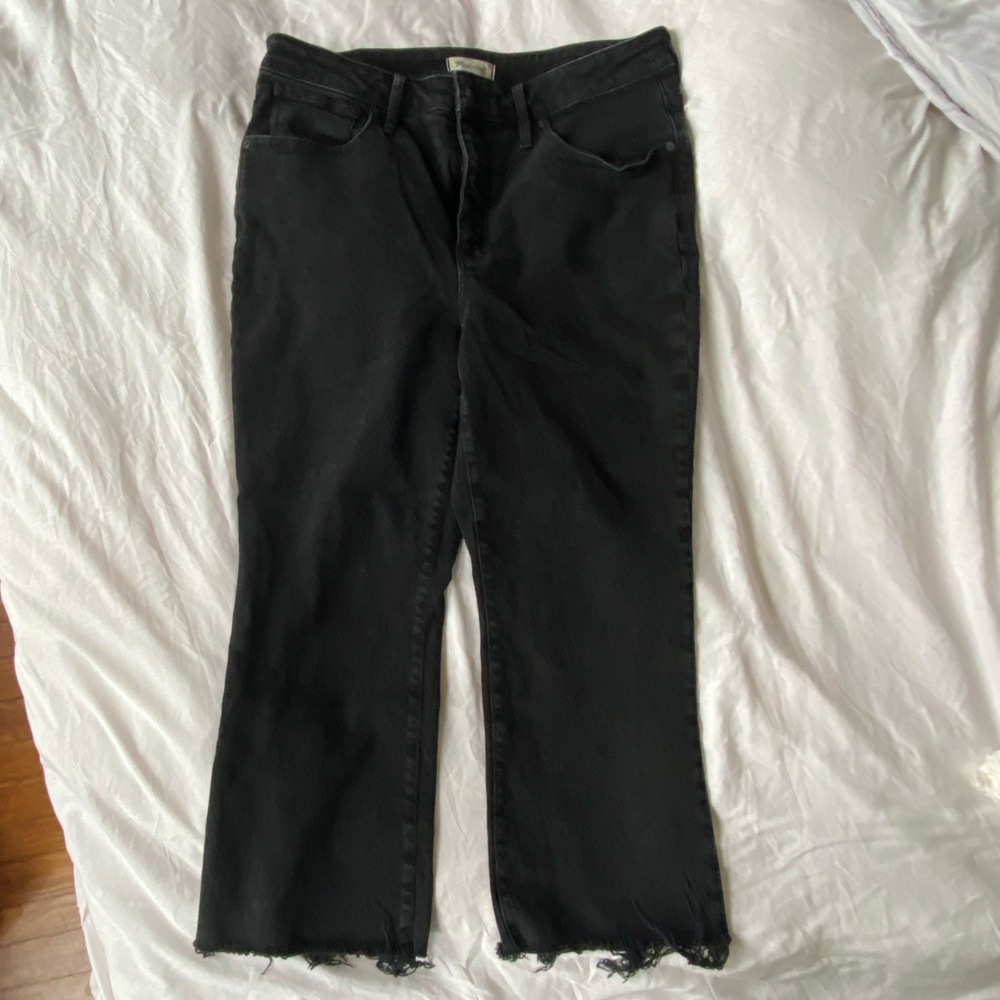 Madewell 18W Cali Demi-Boot Black Jeans